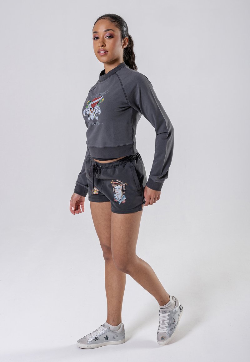Ed Hardy LOVE-KILLS SLOWLY - Sweatshirt - washed black/noir - ZALANDO.FR