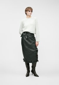 Never Fully Dressed RUFFLE JASPRE SKIRT - Wrap skirt - green