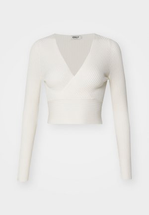 ONLY, Knitted ONLHONOR Knitted - Strikkegenser - bright white