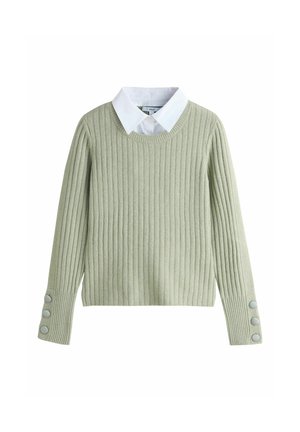 REGULAR FIT - SUPERSOFT LAYER - Striktrøje - sage green