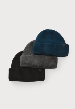 UNISEX 3 PACK - Huer - black/blue/grey