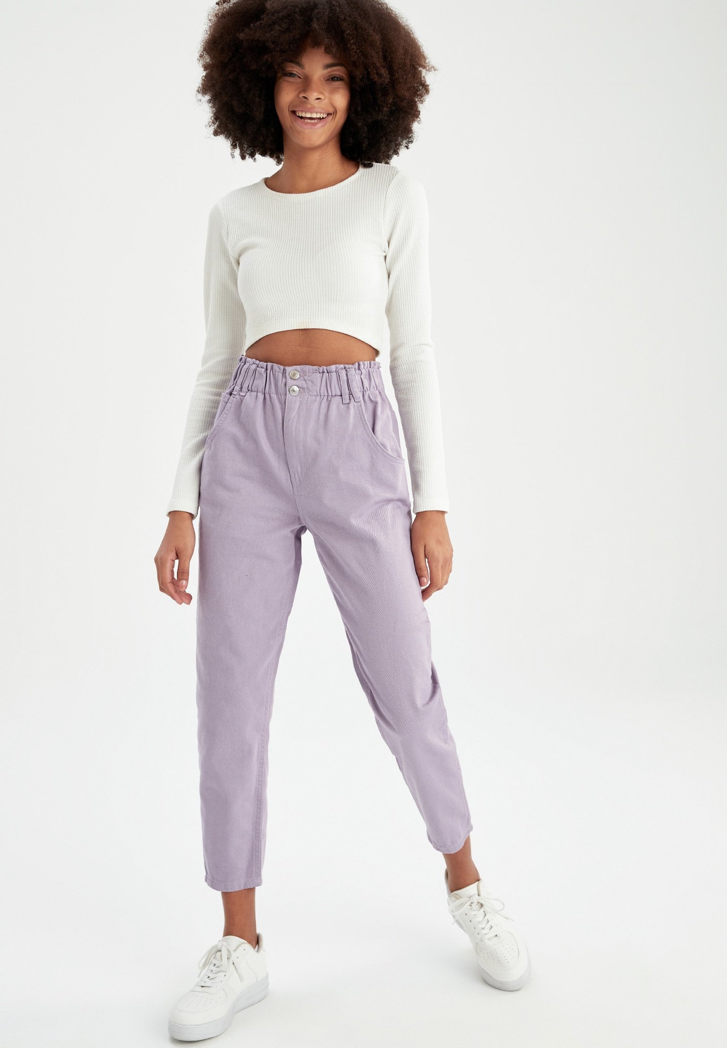 DeFacto SLOUCHY - Pantaloni - purple/lilla - Zalando.it