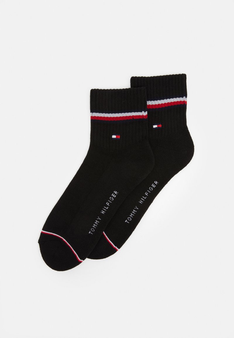 Tommy Hilfiger MEN ICONIC QUARTER 2 PACK Socks black Zalando.co.uk