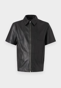 PATRICK ZIPPER SHIRT - Pluus - nappa black