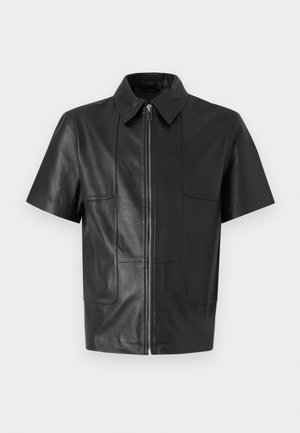 STUDIO ID PATRICK ZIPPER SHIRT - Hemd - nappa black