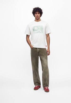 Quiksilver, REDEMPTION UNISEX - Тениска с щампа - snow white