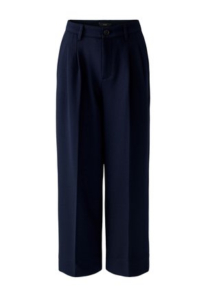 Oui, BUNDFALTENHOSE - Trousers - darkblue