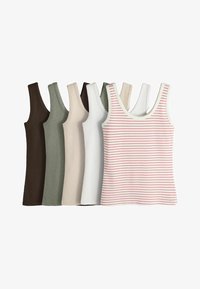 Ikke valgt, chocolate khaki white neutral red stripe