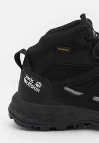 Jack Wolfskin WOODLAND 2 TEXAPORE MID - Scarpa da hiking - black/grey