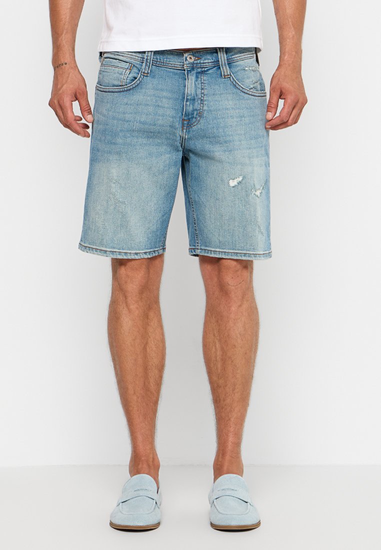 mustang Jeansshort blauw