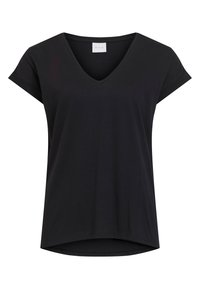 VIDREAMERS V NECK - Lihtne T-särk - black