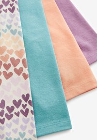 Next CROPPED 4 PACK STANDARD - Tamprės – kelnės - purple coral orange pastel hearts