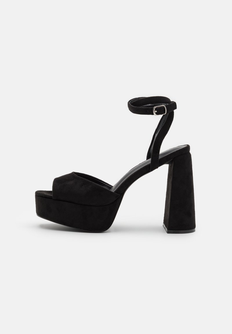 Even&Odd Wide Fit - Plateausandalette - black, Vergrößern