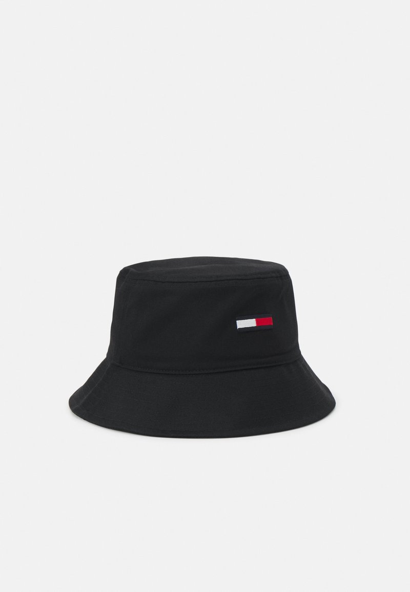 Tommy Jeans FLAG BUCKET HAT - Hatt - black