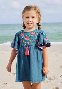 Next KAFTAN REGULAR FIT - Denim dress - blue denim