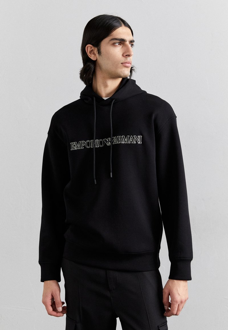 Emporio Armani - FELPA - Felpa con cappuccio - black, Ingrandire