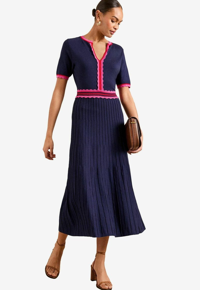 Love & Roses REGULAR FIT - MIDI - Pulóverruha - navy