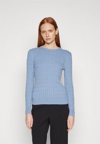 GANT STRETCH C NECK - Pulover - blue water