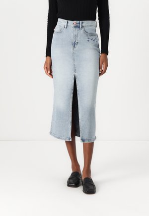 CARLYNE SKIRT - Gonna di jeans - light blue tinted