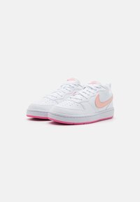 Nike Sportswear COURT BOROUGH LOW RECRAFT - Trainers - white/arctic orange/pinksicle