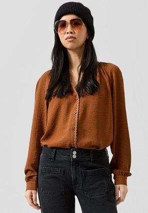 QS, BLUSE - Blouse - terrakotta