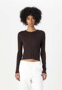 Samsøe Samsøe SONNET CARDIGAN - Casaco de malha - chocolate torte