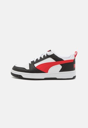 Puma REBOUND - Sneaker low - white/for all time red/black