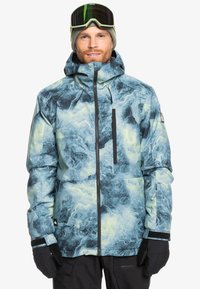 Quiksilver MISSION PRINTED JACKET Chaqueta de esquí gel/verde