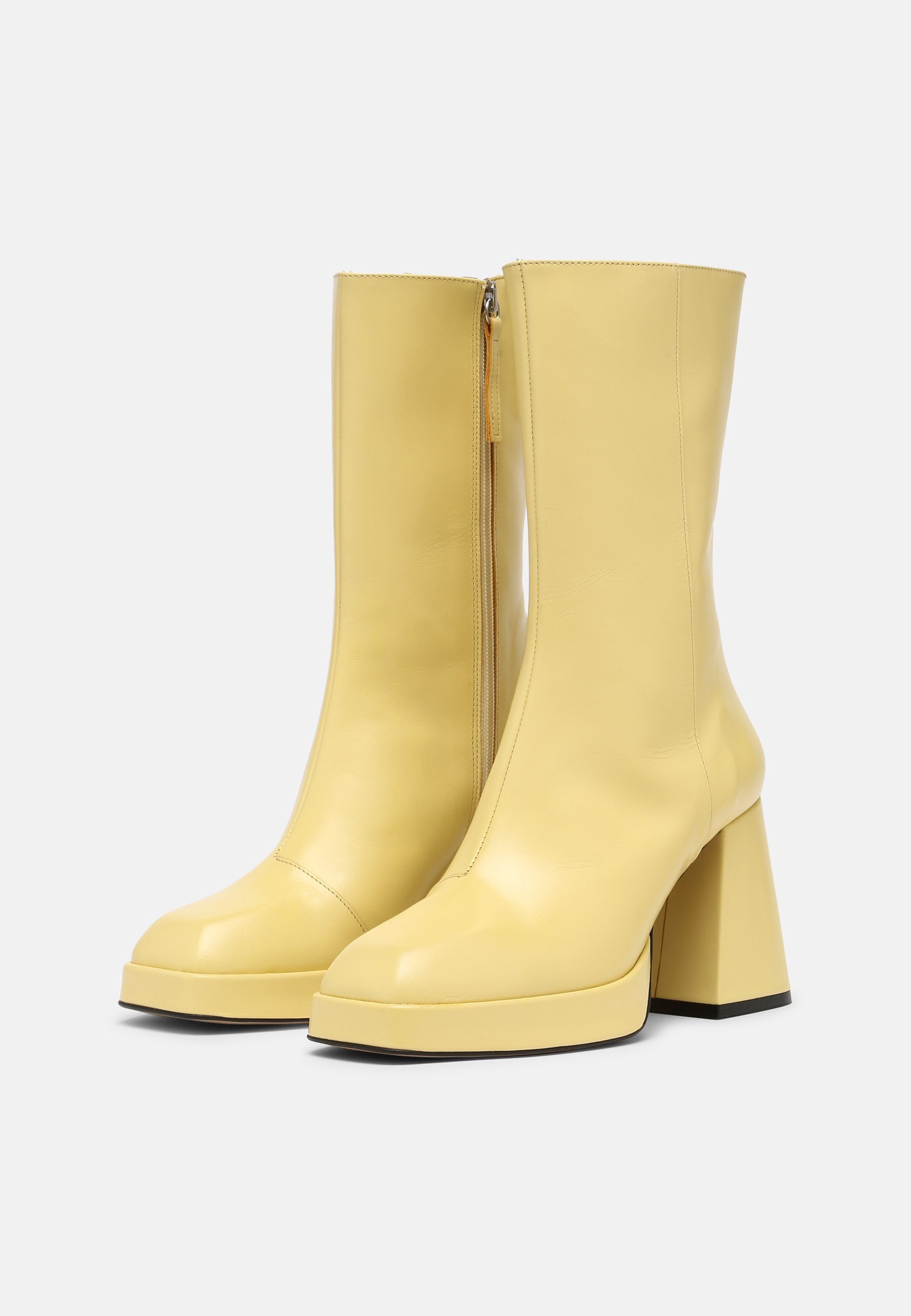 platform boots yellow