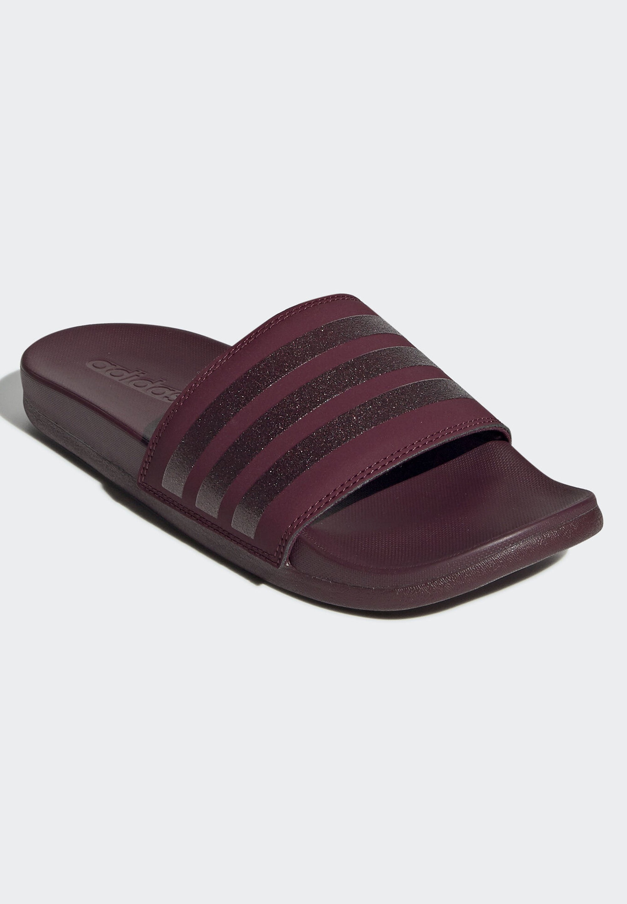 adilette comfort slides maroon