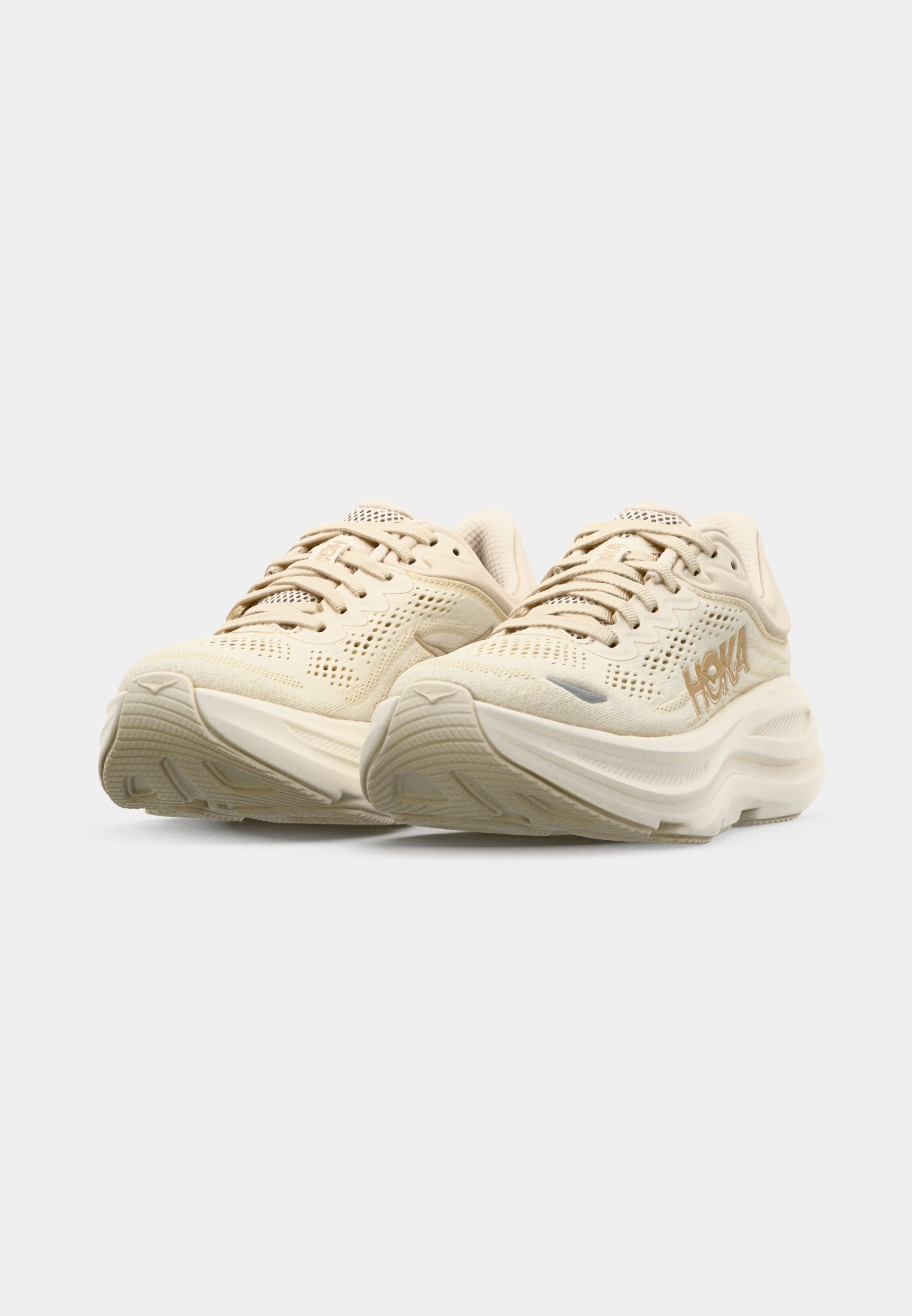 HOKA BONDI 9 - Pantofi de alergare pe asfalt - vanilla/birch/bej