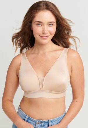 FOREVER FIT  V-NECK MOLDED - Soutien-gorge invisible - cream tan