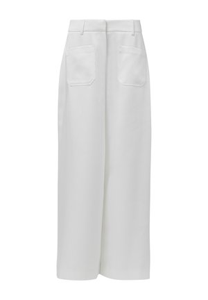 Leem, WIDE LEG TROUSERS WITH POCKETS - Pantalones - white