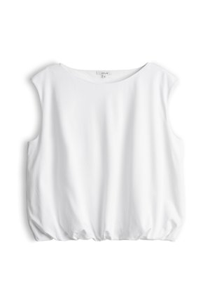 OPUS, CROPPED FLOW FIT - T-Shirt basic - white
