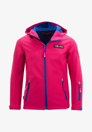 OSLOFJORD - Soft shell jacket - raspberry/blue