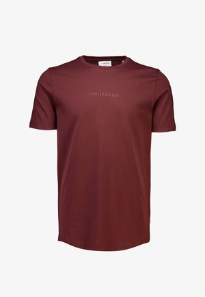 Lindbergh TEE S/S - T-shirts basic - burgundy