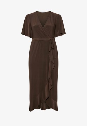 Yours Clothing, Vestido largo - chocolate