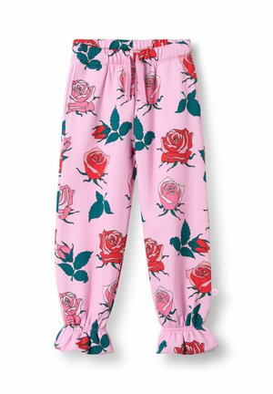 QUERINA MED ROSER - Spodnji deli trenirk - pink lilac