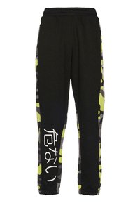EVEN JOGGING - Joggebukse - black white camo