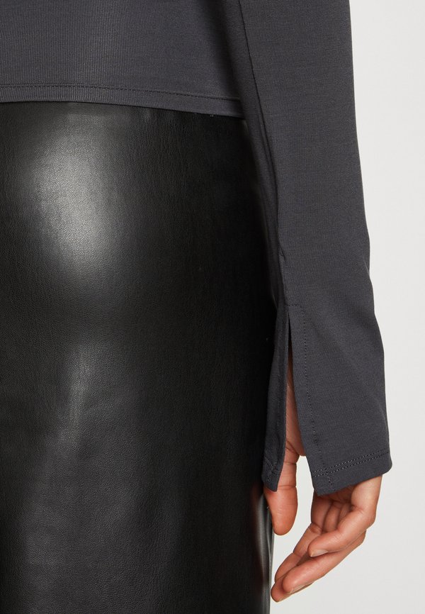 SOFT TOUCH SQUARE NECK TOP - Long sleeved top - stone2