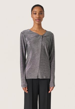 KNOT TEE - Langærmet T-shirt - silver