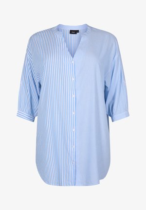 Zizzi, STRIPED WITH 3/4 SLEEVES - Πουκαμίσα με κουμπιά - marina w stripe