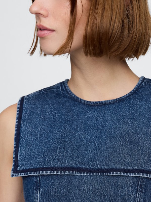 GAP X DOEN SAILOR DRESS - Denim dress - medium indigo2