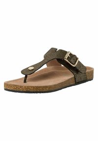 s.Oliver Sandaler m/ tåsplit - black comb.