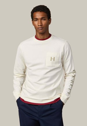 BASIC HERITAGE PEAKS TEE - Camiseta de manga larga - off white