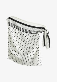 Sélectionné, white black polka dot