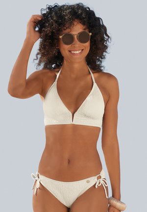 LASCANA JETTE BY LASCANA TRIANGEL GEKO BIKINI SET - Bikinit - creme