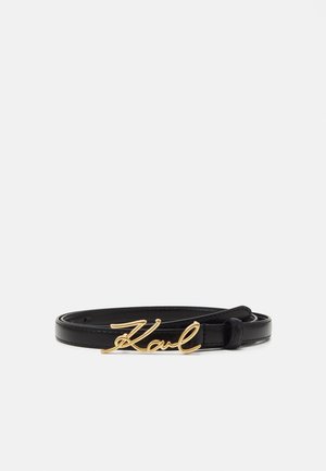 SIGNATURE BUCKLE BELT - Pas - black