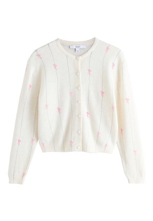 Next, CREW NECK - Cardigan - ecru pink bows