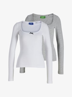 JJXX, 2-pack JXLELU - Long sleeved top - bright white